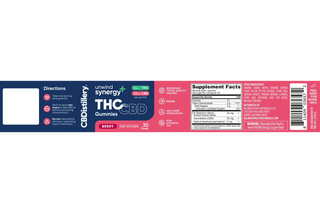 CBD Unwind THC & CBD Gummies - CBDistillery - 5mg Delta-9 THC + 25mg CBD - 30 count