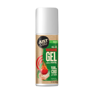 CBD Heat Gel Roll-on - Just CBD- 1,500mg - 3 fl oz