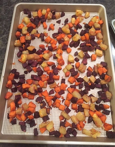 Roasted Multi-Color Sweet Potatoes