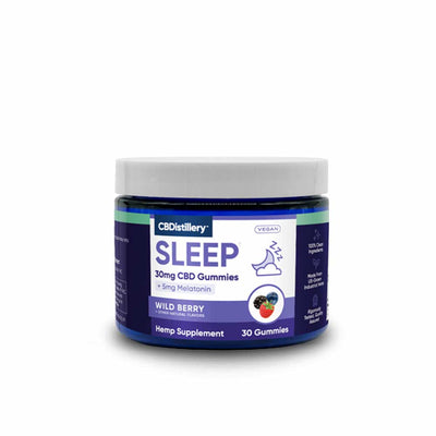 CBD Broad Spectrum Sleep Gummies + Melatonin - CBDistillery - 30mg - 30 count