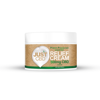 CBD Pain Relief Cream by JustCBD - 500mg - 4 Fl Oz