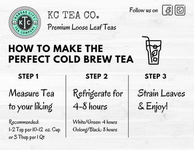KC Tea Co. How to Make the Perfect Cold Brew Tea infographic