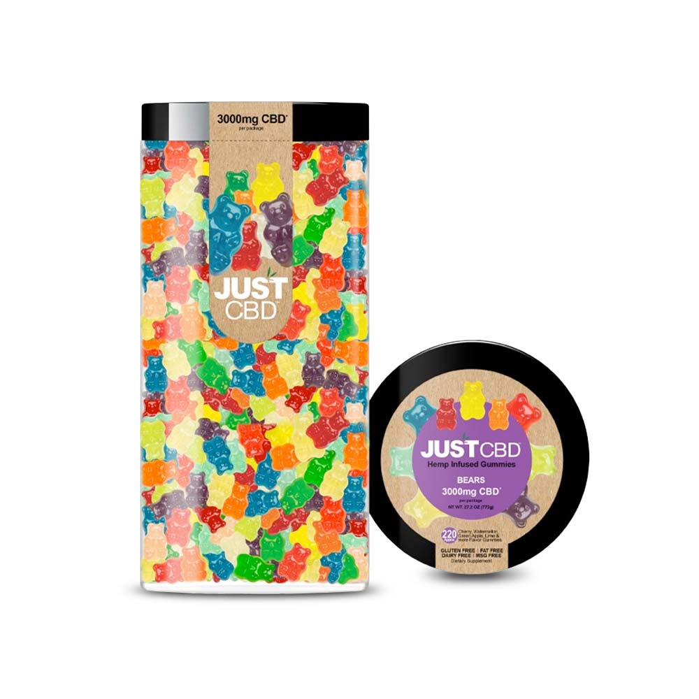 CBD Bear Gummies - JustCBD - 3000mg - approx 220 count