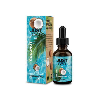 CBD Tincture Drops - Just CBD - 1,500mg - Coconut Oil - 1 fl oz