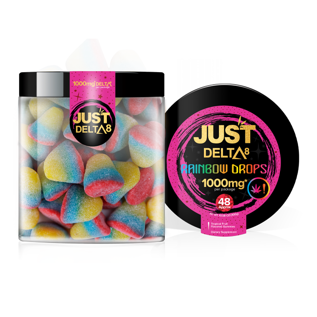    Just Delta 8 1000mg Rainbow Drop Gummies