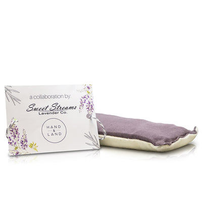 Sweet Streams Lavender Co. Lavender Purple Eye Pillow with Hand & Land collaboration