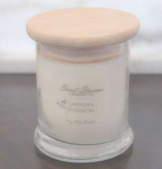 Sweet Streams Lavender Co. Lavender Bourbon Glass Candle