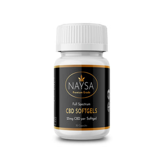 CBD Full Spectrum Softgels by NAYSA - 25mg - 30 count