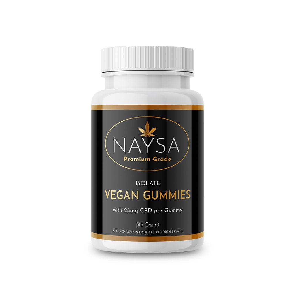 CBD Isolate Vegan Gummies - NAYSA - 25mg - 30 count