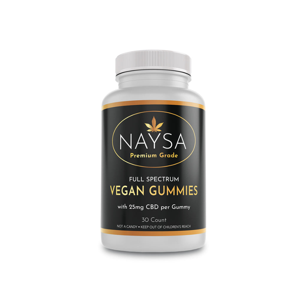 CBD Full Spectrum Vegan Gummies - NAYSA - 25mg - 30 count